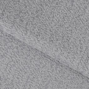 Szary rozkładany narożnik z materiału bouclé (lewostronny/w kształcie litery U) Feraria – ELTAP