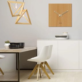 Minimalistyczny kwadratowy zegar ścienny bez cyfr | HOPA