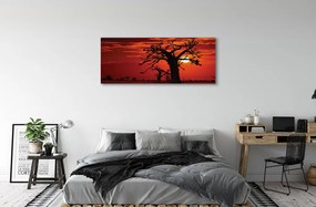 Obraz canvas na ścianę Drzewa i Chmury