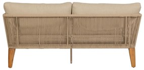 Beżowo-naturalna sofa ogrodowa z litego drewna dębowego San Remo – Exotan