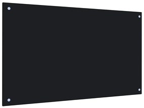 Szklany czarny panel ścienny do kuchni B5-G09