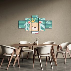 Obraz - Niedźwiadek w lesie (125x70 cm)