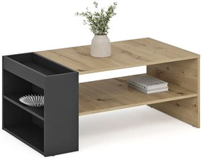 Ława kawowa dąb artisan + czarny G9-M07