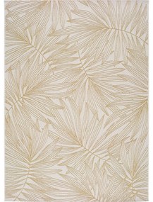 Beżowy dywan zewnętrzny Universal Hibis Leaf, 80x150 cm