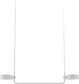 Zafferano SUPER O Biała lampa wisząca LED z możliwością ładowania i ściemniania