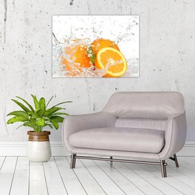 Obraz na szkle - Soczyste pomarańcze (70x50 cm)