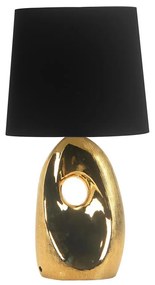Lampa stołowa HIERRO 1xE27/60W/230V czarny/złoty