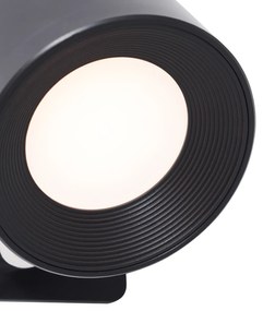 Zestaw 4 Nowoczesnych lamp ściennych i sufitowych czarnych z możliwością ładowania LED - Bright Nowoczesny Oswietlenie wewnetrzne
