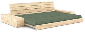 Zielona rozkładana sofa 244 cm Base – Karup Design