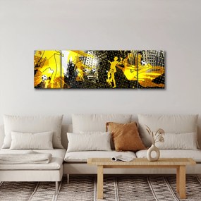 Obraz - Piłka nożna w wielkim mieście (170x50 cm)