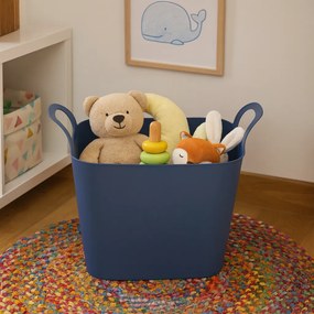 Elastyczny kosz/wiadro 36 l, 39 x 39 x 53 cm, niebieski