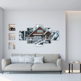 Obraz - Drewniany domek (125x70 cm)