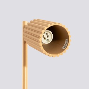 Lampa biurkowa KARBON złota ryflowana SOLLUX  LIGHTING