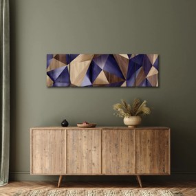 Obraz - 3D drewniane trójkąty (170x50 cm)