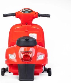Baby Mix Elektryczny motocykl dla dzieci Vespa, czerwony