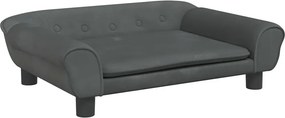 Dziecięca sofa z aksamitnym wykończeniem antracyt M7-S82