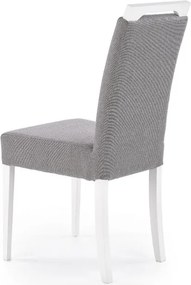 Krzesło z miękkim siedziskiem Clarion biały