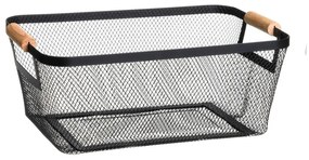 Metalowe koszyki druciane zestaw 2 szt. 33x21x14 cm – Casa Selección