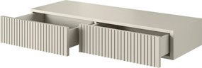Konsola wisząca Nicole 100 cm z szufladami - kaszmir / kaszmir mat