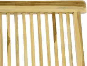 Składane krzesło ogrodowe DIVERO - drewno tekowe