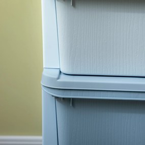 HOMCOM Szafka z szufladami dla dzieci, pudełka na przechowywanie z 6 poziomami, meble dla dzieci