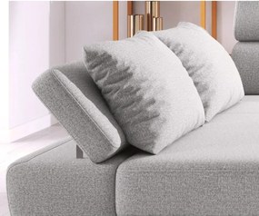 Narożnik MOLINA L układ L Lewostronny z funkcją spania w tkaninie CLOUD WERSAL