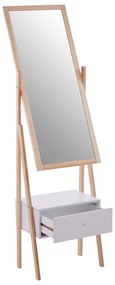 Lustro stojące z drewnianą ramą 45x160 cm Rostok – Premier Housewares