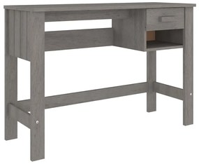 Drewniane jasnoszare biurko z szufladą K5-S44