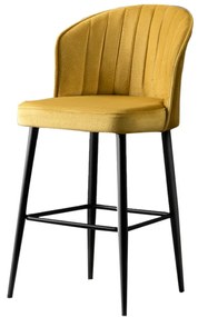 Zestaw krzeseł barowych Rubi Yellow and Black, 4 szt., 4 szt.