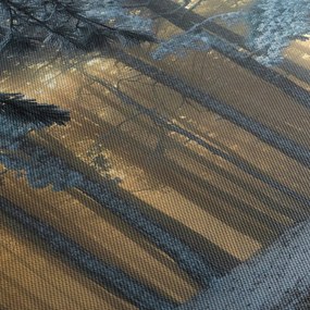 Obraz zaśnieżonego lasu (170x50 cm)