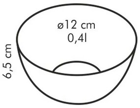 Tescoma Miska szklana GIRO, 12 cm, 12 cm