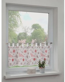 Biało-różowa firanka 135x45 cm Rose – Sehlbach
