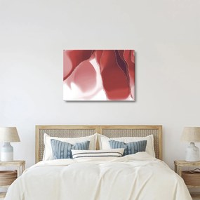 Obraz - Czerwony abstrakcyjny kwiat N⁰3 (70x50 cm)
