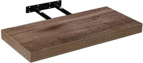 Półka ścienna Stilista Volato, 30 cm, ciemne drewno