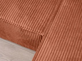 Rozkładana narożna sofa SMART COSARO terakotowa, dwustronna + 2 poduszki GRATIS