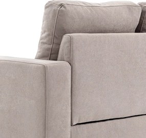 HOMCOM Sofa narożna 3-osobowa, w wyglądzie lnu, Chaiselongue odwracalne, 193x136x85 cm, Jasnoszary | Aosom PL