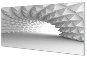 Panel Szklany Tunel w stożki 3d