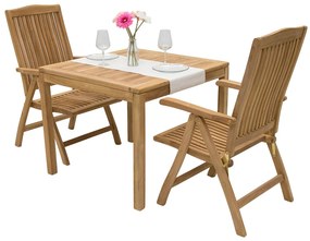 Zestaw ogrodowy teak LAGUNA QUATRO 1+2