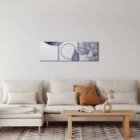 Obraz - Rysowanie motyli (z zegarem) (90x30 cm)