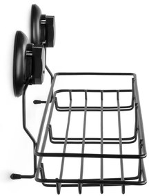 Czarna samoprzylepna półka kuchenna Compactor Bestlock Black Kitchen Shelf, 45,5x12 cm