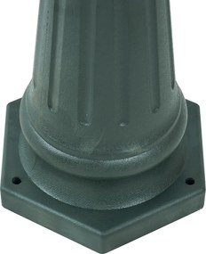 Klasyczna latarnia ogrodowa ciemnozielona 217cm 3-światła IP44 - New Haven