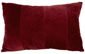 Ciemnoczerwona poduszka dekoracyjna PT LIVING Ribbed, 60x40 cm