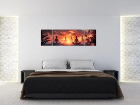 Obraz - Joga w przyrodzie (170x50 cm)