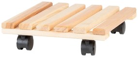 Drewniany kwietnik na kółkach (wysokość 8 cm) Indoor &amp; Outdoor – Esschert Design