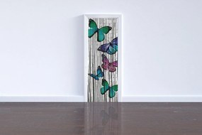 Zasłona bambusowa Motyle, 90x200 cm