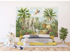 Fototapeta dla dzieci Colourful Jungle 252 x 182cm, 4 części