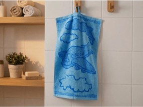 Ręcznik dziecięcy BEBE samolot niebieski 30x50 cm