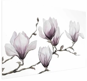 Plakat Malowane magnolie 60x40 cm bez ramy bez marginesu ARTGEIST B