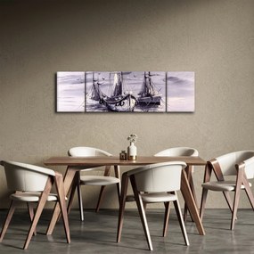 Obraz - Port, obraz olejny (170x50 cm)