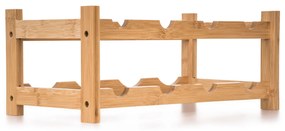 G21 Bambusowy regał na wino, 8 butelek